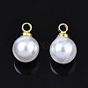 ABS Plastic Imitation Pearl Pendants SACR-T360-01-2