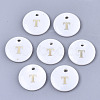 Natural White Shell Mother of Pearl Shell Charms X-SSHEL-N036-053T-2