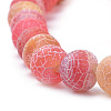 Natural Weathered Agate Beads Strands G-S259-05-8mm-4