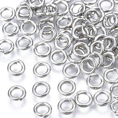 Platinum Plated Brass Round Jump Rings Jewelry Findings Accessories X-JRC5mm-NF-1