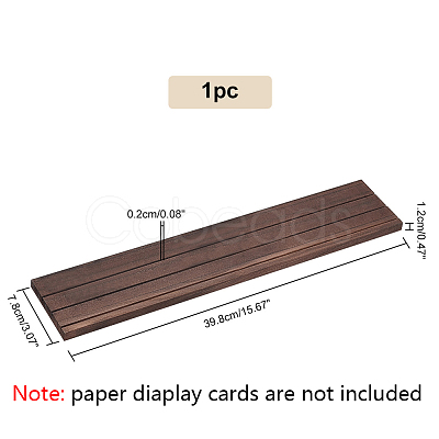 3-Slot Wooden Earring Display Stands ODIS-WH0029-60-1