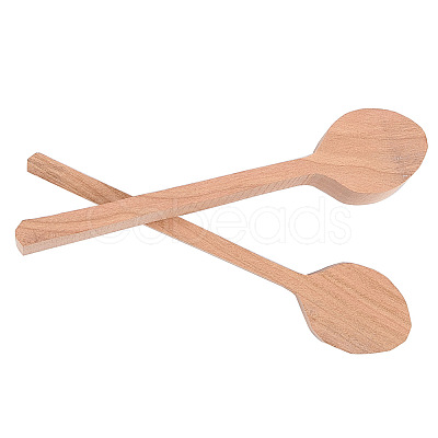 Gorgecraft Wood Carving Spoon AJEW-GF0001-39A-1