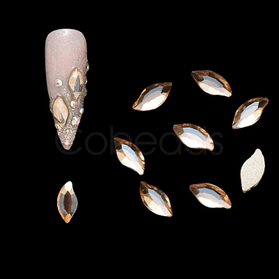 Flat Back Glass Rhinestone Cabochons MRMJ-Q072-32B-1