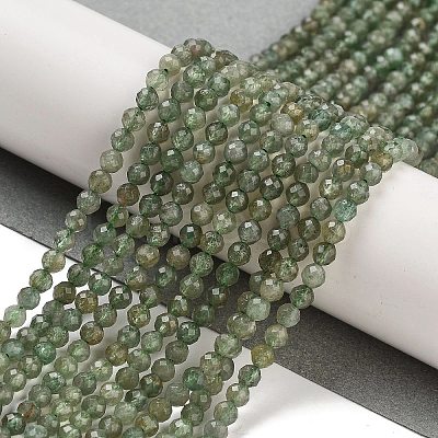 Natural Green Apatite Beads Strands G-G105-A02-02-1