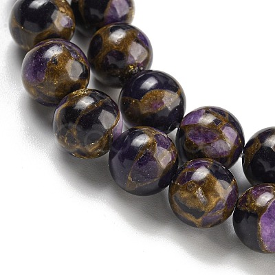 Synthetic Gold Clinquant Stone Beads Strands G-P549-A01-02E-1