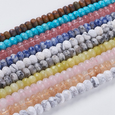 Natural Gemstone Beads Strands G-G555-M-1