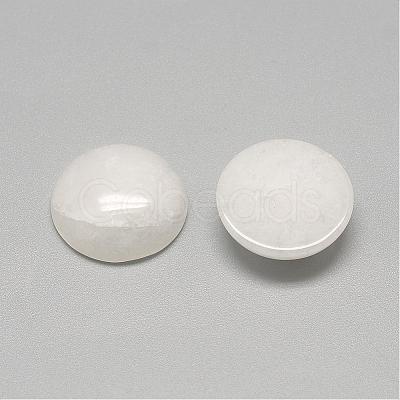 Natural White Jade Cabochons G-R416-10mm-11-1