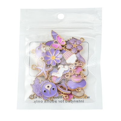 30Pcs 30 Style Alloy Enamel Pendant ENAM-YW0002-14-1