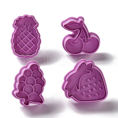 Fruit Themed PET Plastic Cookie Cutters DIY-K056-15-1