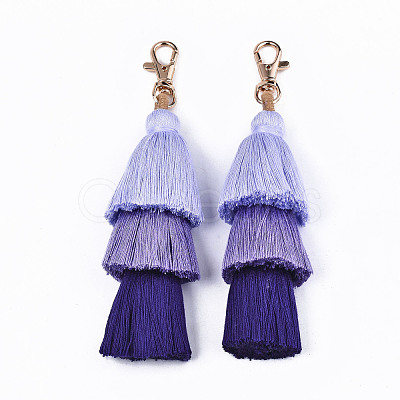 Polycotton(Polyester Cotton) Tassel Big Pendant Decorations FIND-S302-14I-1