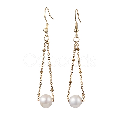 Natural Cultured Freshwater Pearl Dangle Earrings EJEW-JE05936-02-1