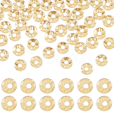 BENECREAT 50Pcs Brass Beads KK-BC0013-25B-1