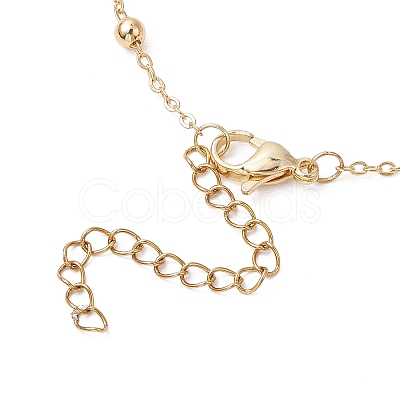 Imitated Pearl Acrylic Beads Necklace NJEW-JN04938-1