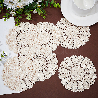 Cotton Braided Washable Placemat DJEW-WH0016-38-1