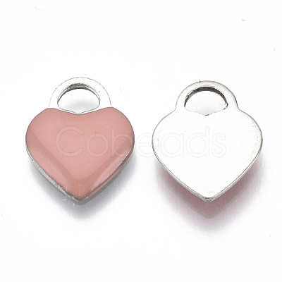 201 Stainless Steel Enamel Charms X-STAS-N088-11-1