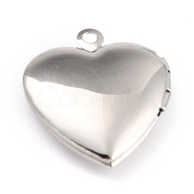 Non-Tarnish 316 Stainless Steel Locket Pendants STAS-L258-005A-P-1