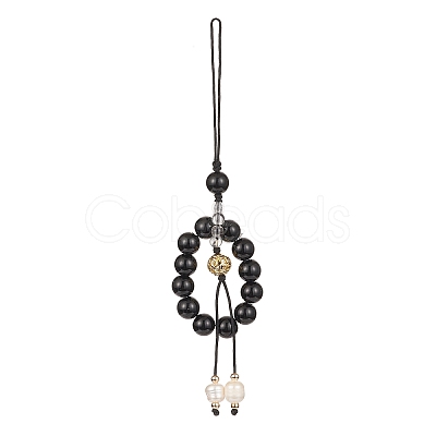 Mixed Gemstone Beaded Mobile Straps HJEW-JM01105-1