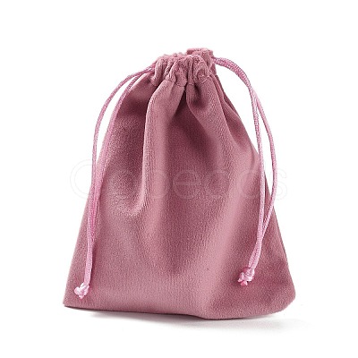 Velvet Jewelry Drawstring Storage Pouches ABAG-P013-02D-06-1