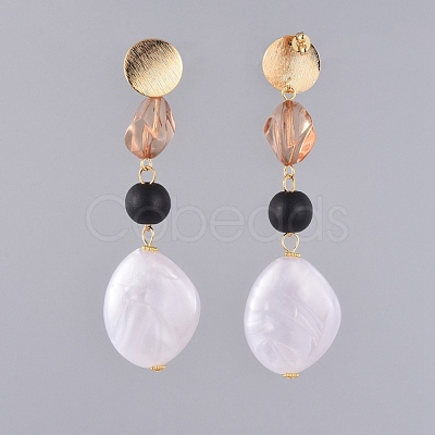 Dangle Stud Earrings EJEW-JE03845-1