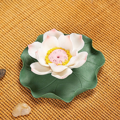 Lotus Porcelain Incense Burners PW-WG8A68D-01-1