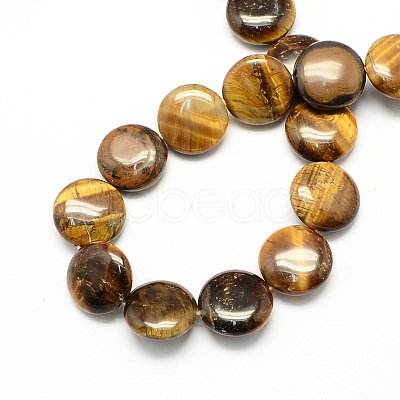 Natural Tiger Eye Stone Beads Strands G-S110-12mm-15-1