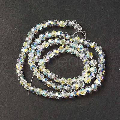 Transparent Electroplate Glass Beads Strands EGLA-I015-05-1