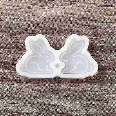 Easter Theme Ear Stud Ornament Silicone Molds DIY-J009-01E-1