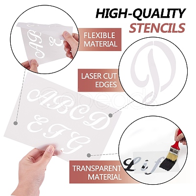 Drawing Painting Stencils Templates Sets DIY-WH0162-45-1