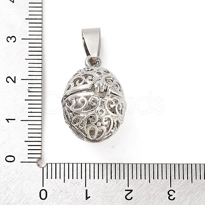 Alloy Bead Cage Pendants FIND-M012-01O-P-1