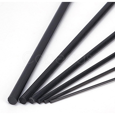 BENECREAT 21Pcs 6 Style Round Carbon Fiber Rod DIY-BC0004-81-1