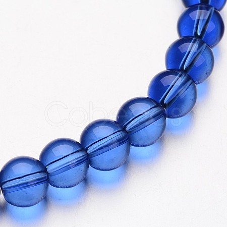 Glass Round Bead Strands GLAA-I028-4mm-07-1