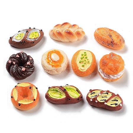 Opaque Resin Imitation Food Decoden Cabochons RESI-H155-12-1