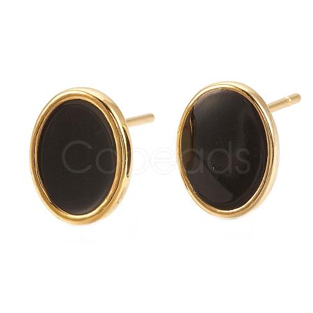 Brass Stud Earring Findings X-KK-S345-269A-G-1