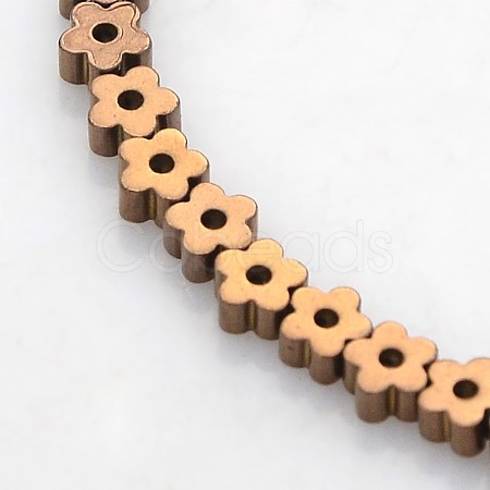 Electroplate Non-magnetic Synthetic Hematite Beads Strands G-J217D-04-1