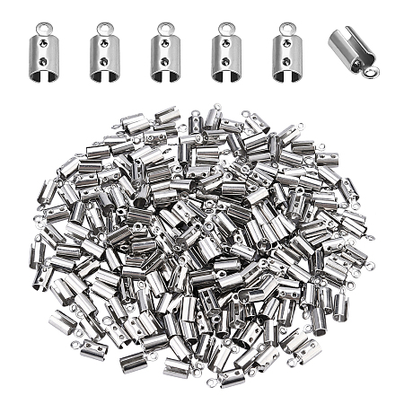 DICOSMETIC 300Pcs 304 Stainless Steel Cord Ends STAS-DC0004-45-1