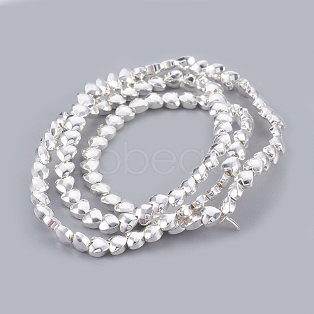 Electroplated Non-magnetic Synthetic Hematite Bead Strand G-E498-10A-02-1