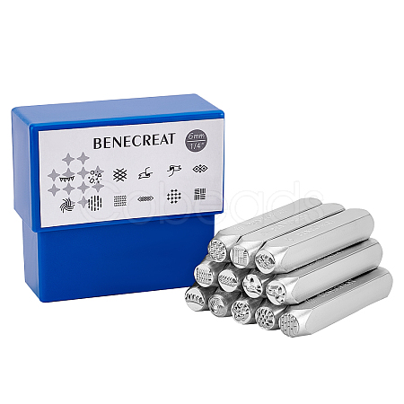 BENECREAT Iron Stamps Seal AJEW-BC0001-57L-1