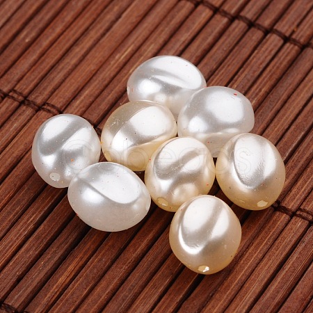 Oval Imitation Pearl Acrylic Beads OACR-L004-3379-1