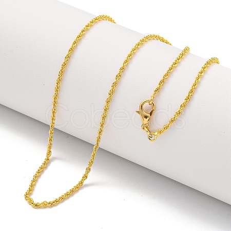 Brass Wheat Chain Necklaces for Women AJEW-G057-01G-1