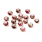 Opaque Spray Painted Glass Beads, Rondelle, Cerise, 8x5mm, Hole: 2mm, about 1041pcs/500g