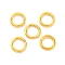 Brass Open Jump Rings, Cadmium Free & Lead Free, Golden, 7x1.2mm, Inner Diameter: 4.5mm, about 3125pcs/500g