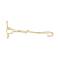 Brass Toggle Clasps, for Bracelet Making, Real 18K Gold Plated, 27x24.5x2.7mm, Hole: 1.2mm