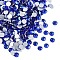 Glass Flat Back Rhinestone, Grade A, Back Plated, Faceted, Half Round, Cobalt, SS10, 2.7~2.8mm, 1440pcs/bag