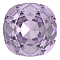 Preciosa&reg MAXIMA Crystal Fancy Stones, Czech Crystal, 435 36 132 Cushion Square, Dura Foiling, Violet, 10x10mm