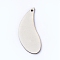 Natural Wood Pendants, Undyed, Laser Cut Wood Shape, Wood Slice, Moon, Antique White, 49.5x21.5x2.5mm, Hole: 2mm