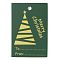 Rectangle Paper Gift Tags, for Christmas, Green, Christmas Tree, 6x4x0.02cm