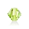 Preciosa&reg Crystal Beads, Czech Crystal, Bicone(451 69 302 Rondelle), Limecicle, 3mm