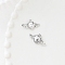 Platinum Alloy Rhinestone Pendants, Heart with Wing Charms, Crystal, 12x21mm