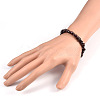 Natural Gemstone Beaded Stretch Bracelets X-BJEW-JB01823-04-3