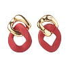 Acrylic Stud Earrings EJEW-JE04582-4